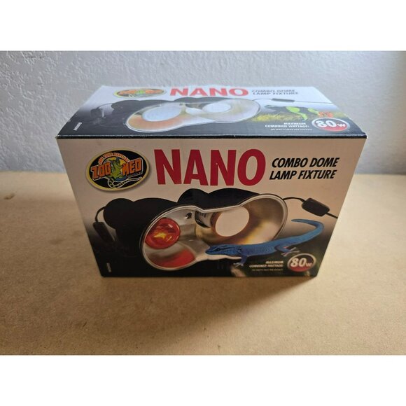 Zoo Med Nano Reptile Combo Dome Lights  3.5 In 80 w Still in Box - Picture 1 of 8